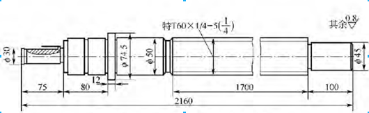 S7332螺紋磨床5級(jí)精度絲杠圖